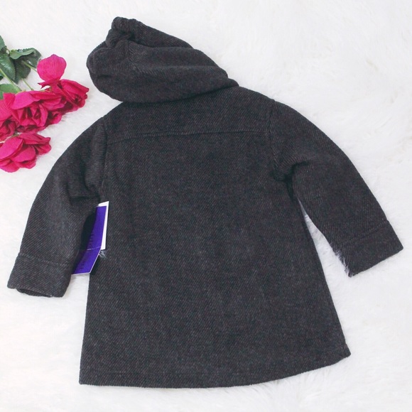 NWT Madden Girl Faux Wool Textured Zipper Coat - Picture 6 of 7